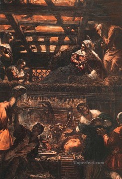  Shepherd Oil Painting - The Adoration of the Shepherds Italian Renaissance Tintoretto